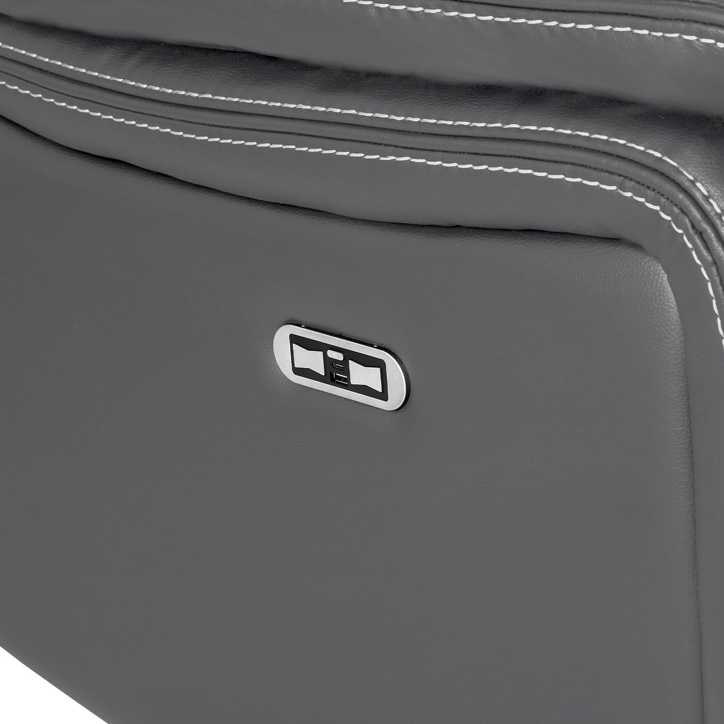 Orlando Leather Black or Grey Armchair Electric Recliner