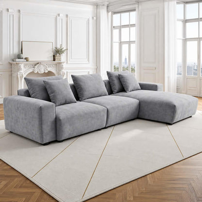 Mayfield Universal Corner Sofa with Reversible Chaise Beige or Grey