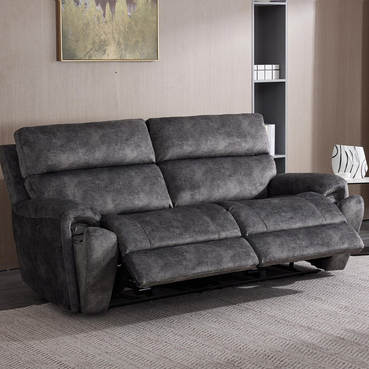 Valtos 3 Seater Electric Reclining Sofa Truffle or Grey