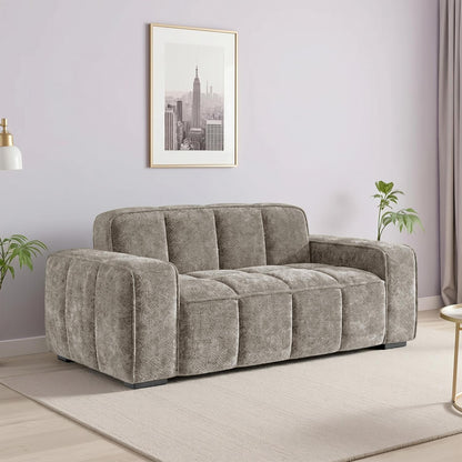 Preston 3 2 Sofa Suite Woven Fabric 2 Piece Set Beige Grey Olive