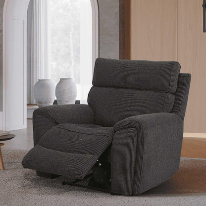 Lois Electric Reclining 3 Piece Sofa Suite 3 + 1 + 1 Black