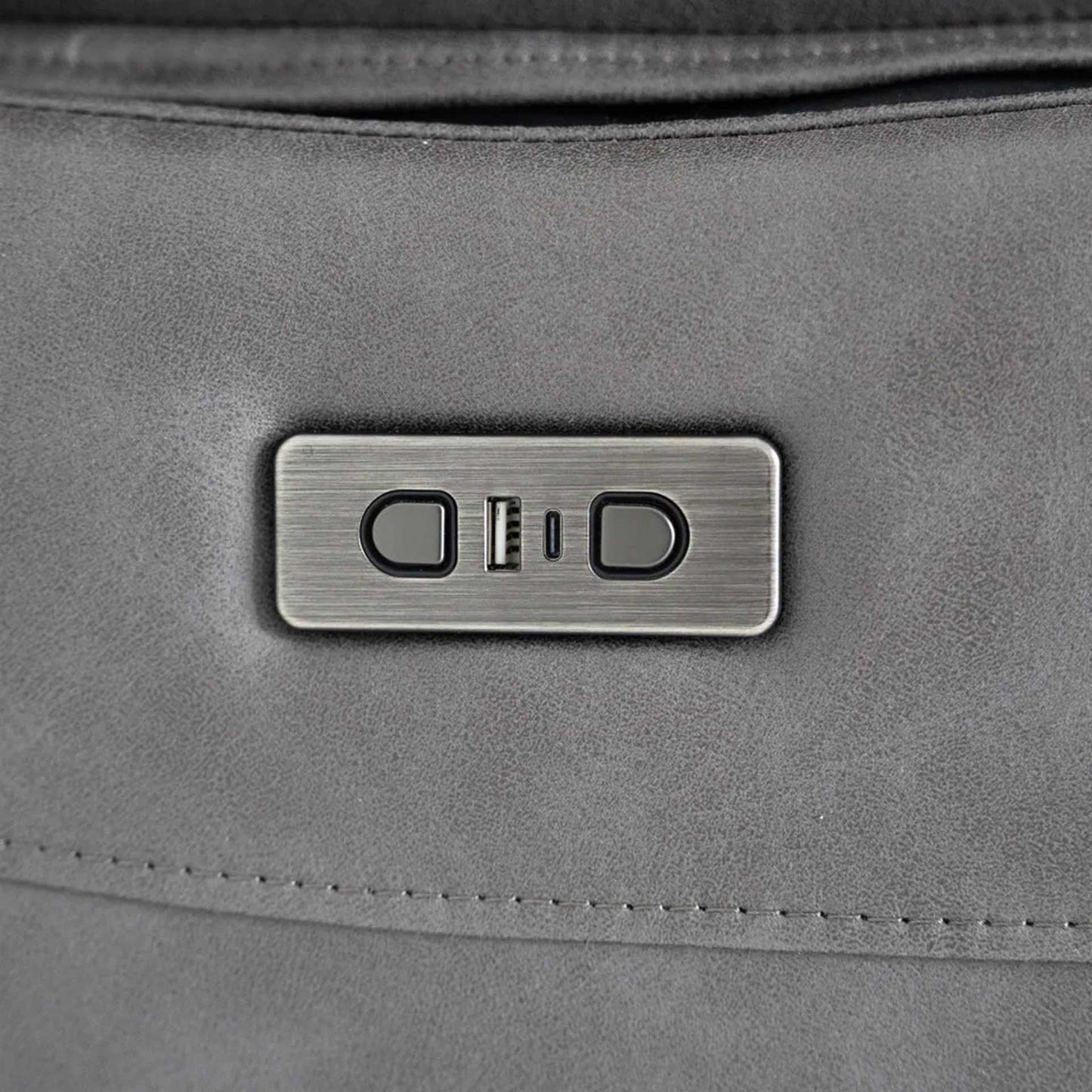 Lucy Electric Reclining 2 Seater Sofa Ink Grey USB Charging