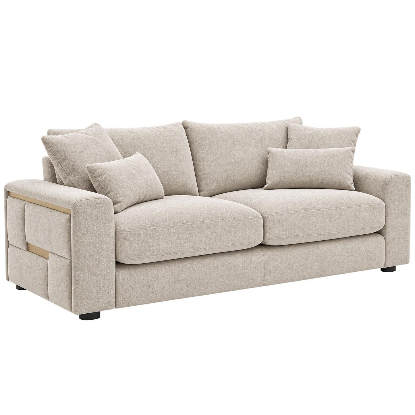 Juno Chenille 3 + 2 Seater Sofa Set with Removable Cushions