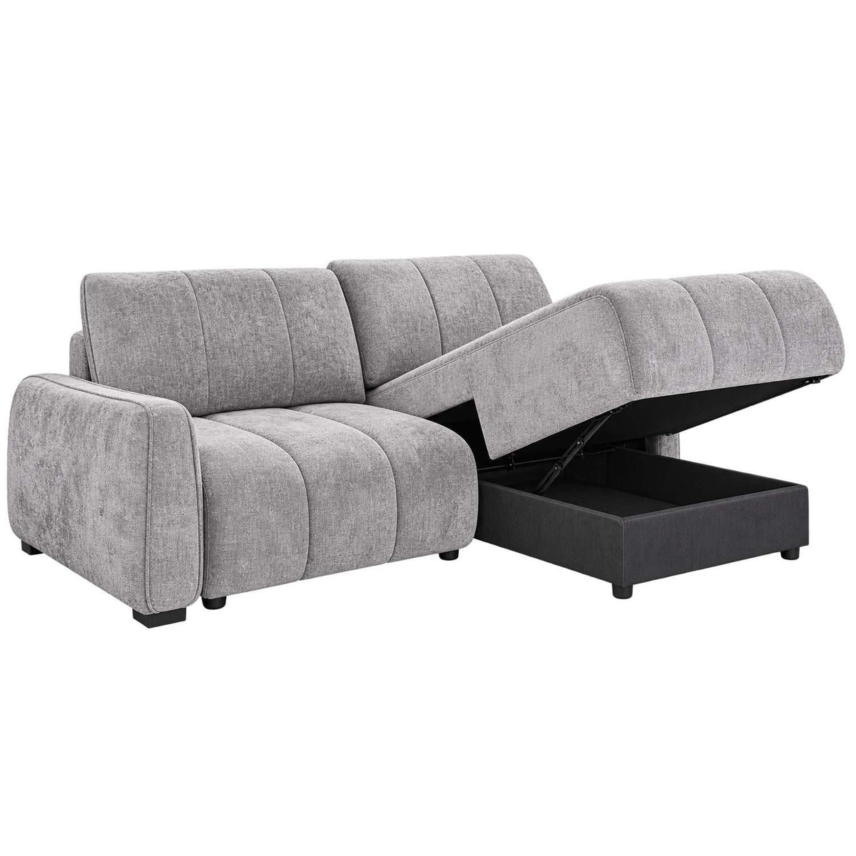 Parkstone Universal Corner Sofabed with Storage Beige Green or Grey