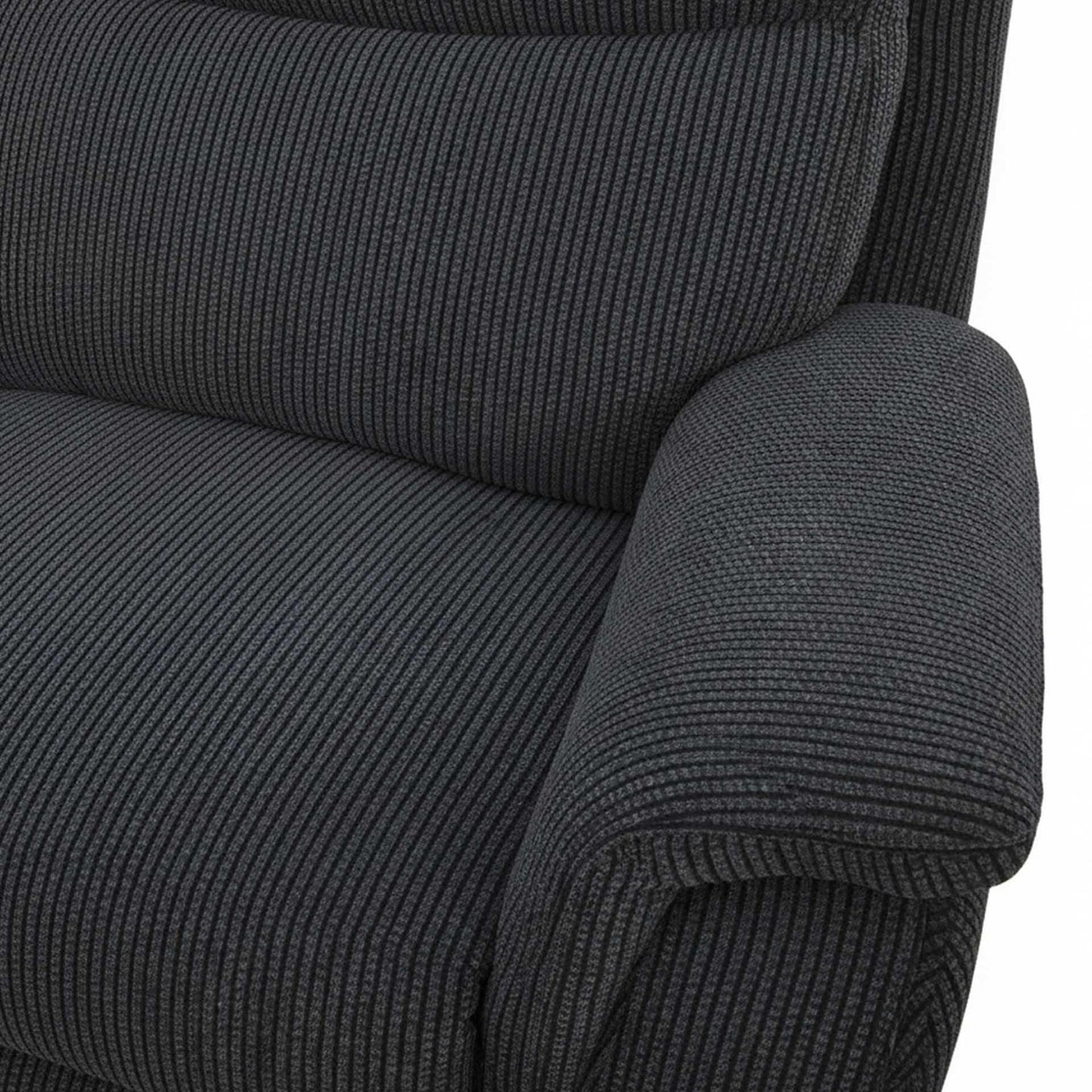 Maeve Electric Reclining Armchair Single Seater Midnight Black