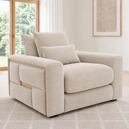 Juno Chenille Armchair with Removable Seat & Back Cushions