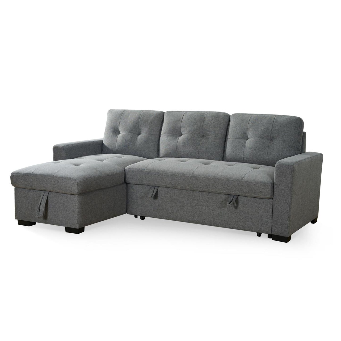 Arden Grey 3 Seater L Shaped Universal Sofa Bed With Storage Living Room