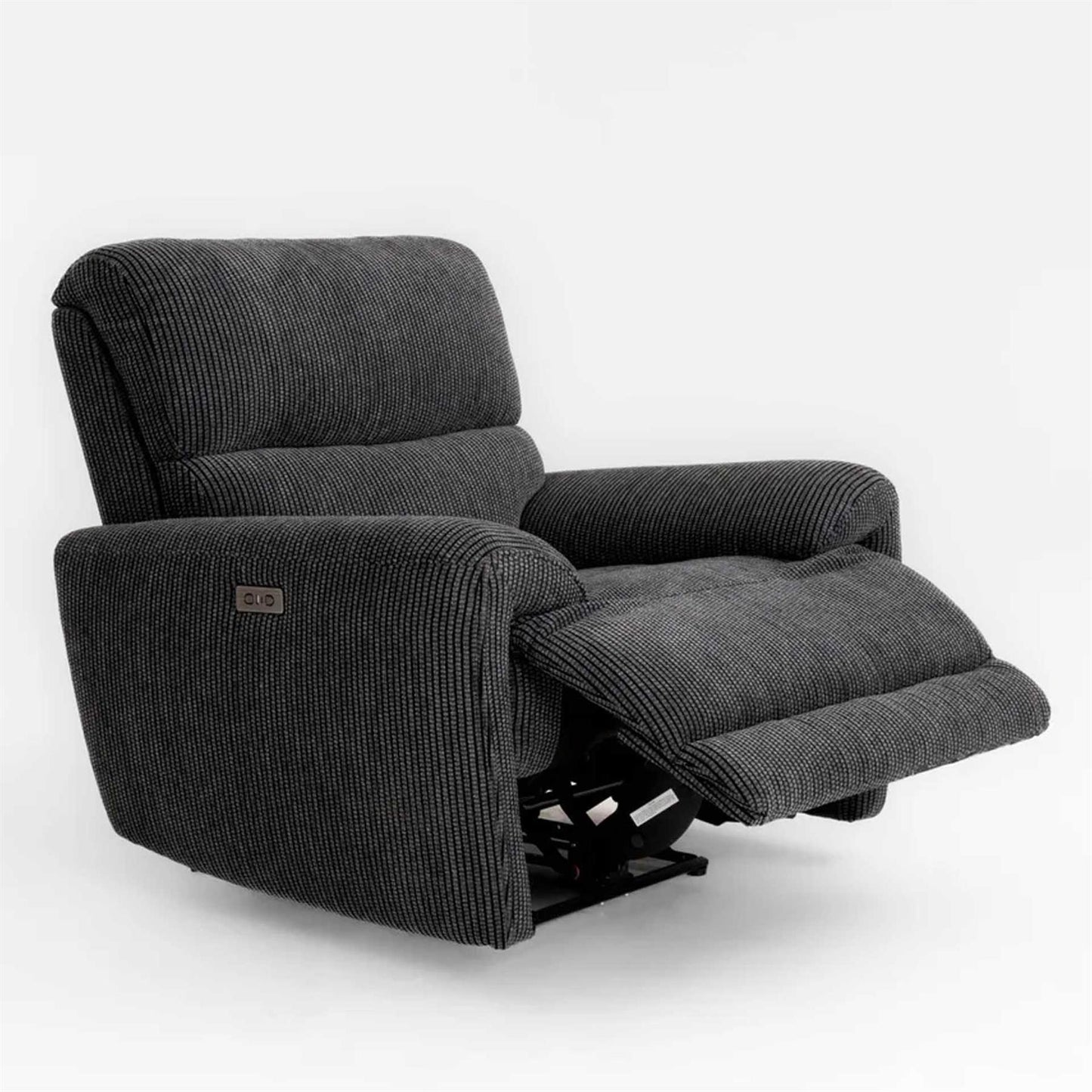 Carla Electric Reclining 3 Piece Sofa Suite 3 + 1 + 1 Black