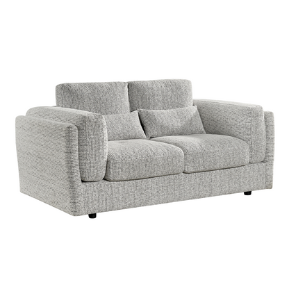 Bali Modern 2 Seater Chenille Sofa Beige or Grey