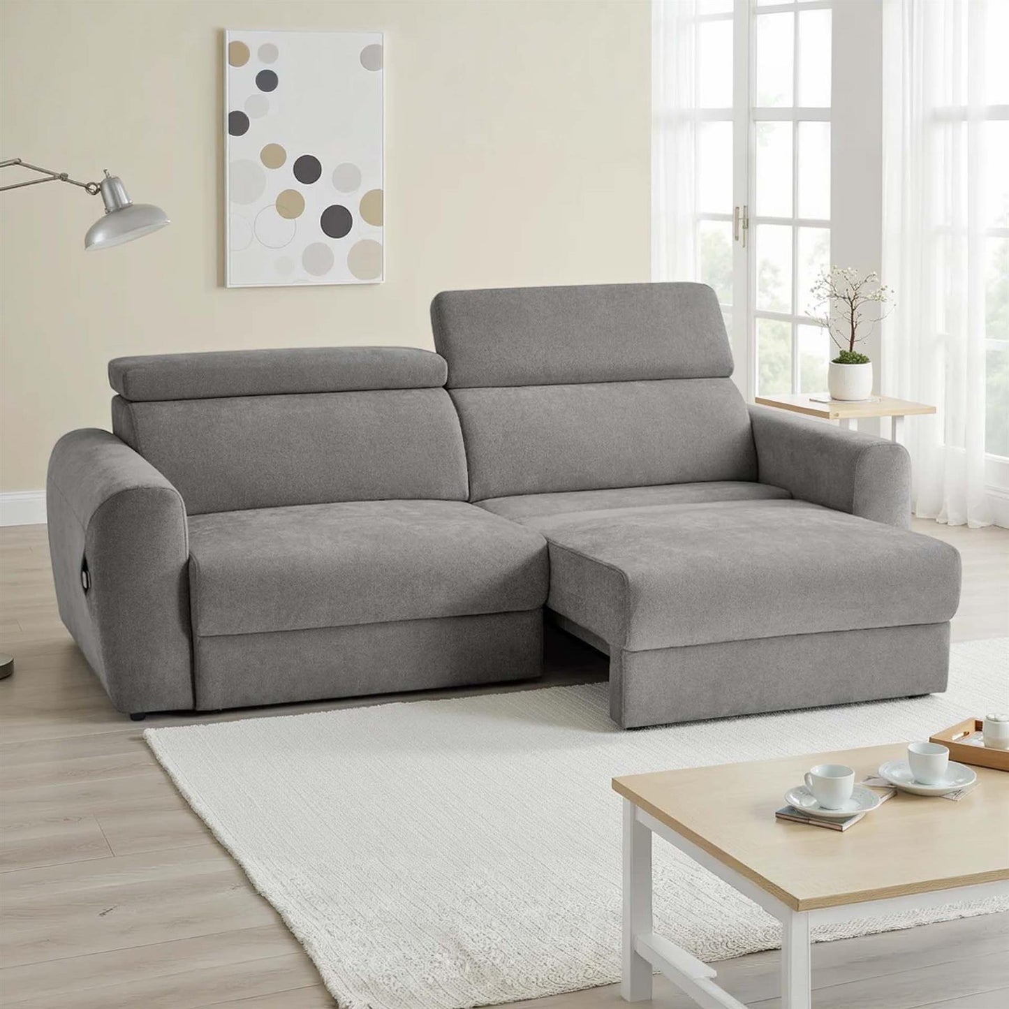 Dawson 3 Seater Electric Sofa Bed with Power Sliding Seats & Headrests