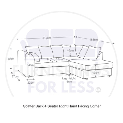 Fern Keira Fabric Corner Sofa