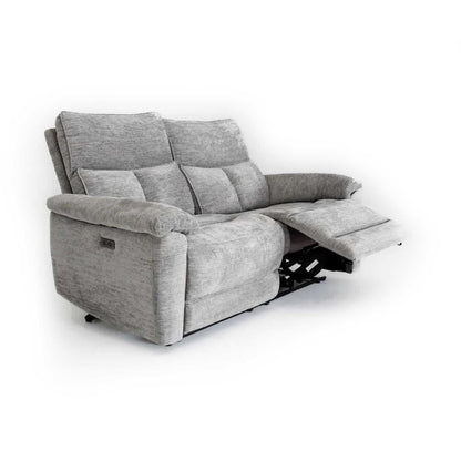 Kent Electric Reclining 3 Piece Sofa Suite 3 + 1 + 1 Grey