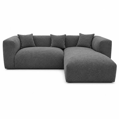 Ely Cloud Chaise L-Shaped Corner Sofa, Linen Fabric, LHF or RHF