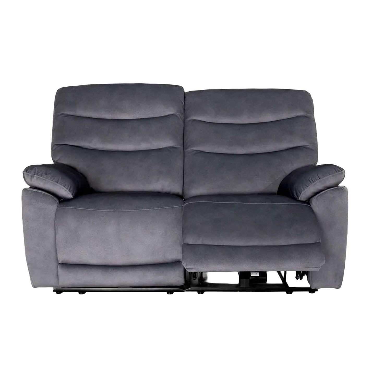 Tilly Electric Reclining 2 Seater Sofa Settee  Charcoal USB Charging