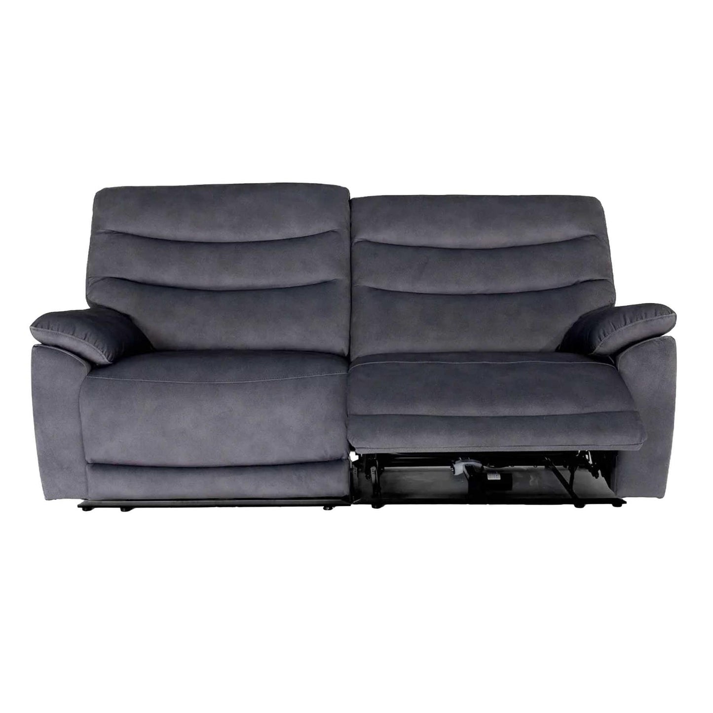 Tilly Electric Reclining 3 Seater Sofa Settee  Charcoal USB Charging