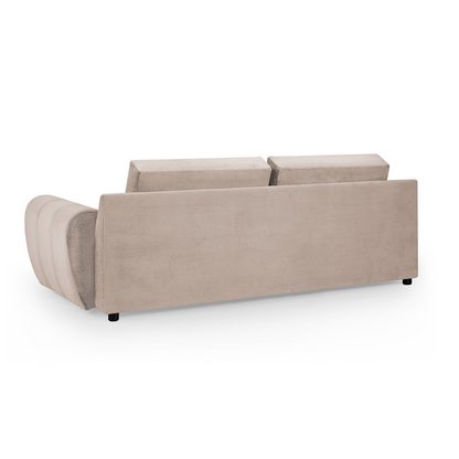 Zura Plush Velvet Large 3 Seater Sofa | Cream, Grey or Mocha