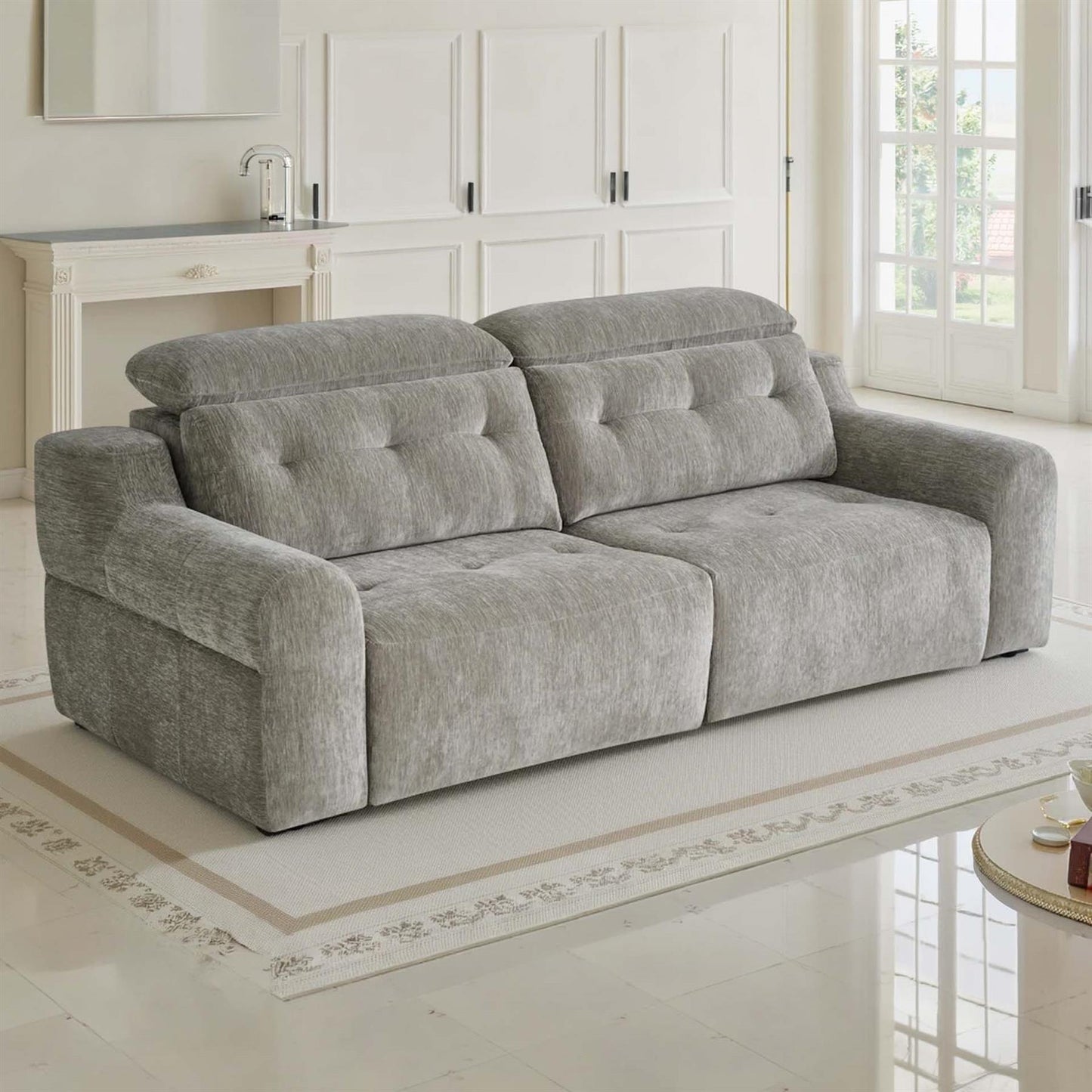 Harrington Electric Sofa Bed Chenille with Adjustable Headrests