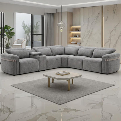Buxley 5 Seater Electric Reclining Corner Sofa Wireless Charging