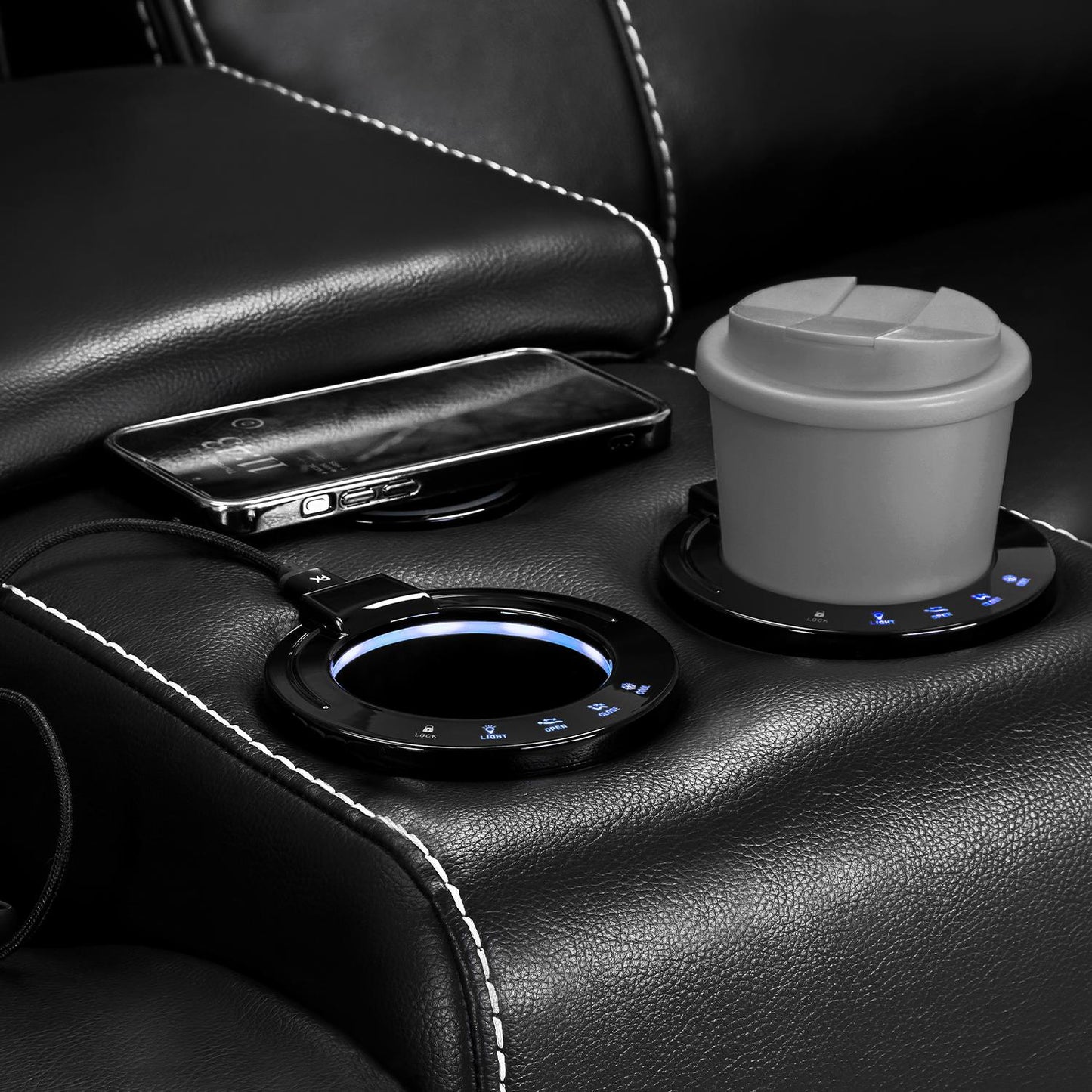 Orlando Black or Grey Leather Electric Reclining Sofa Suite 3 + 2