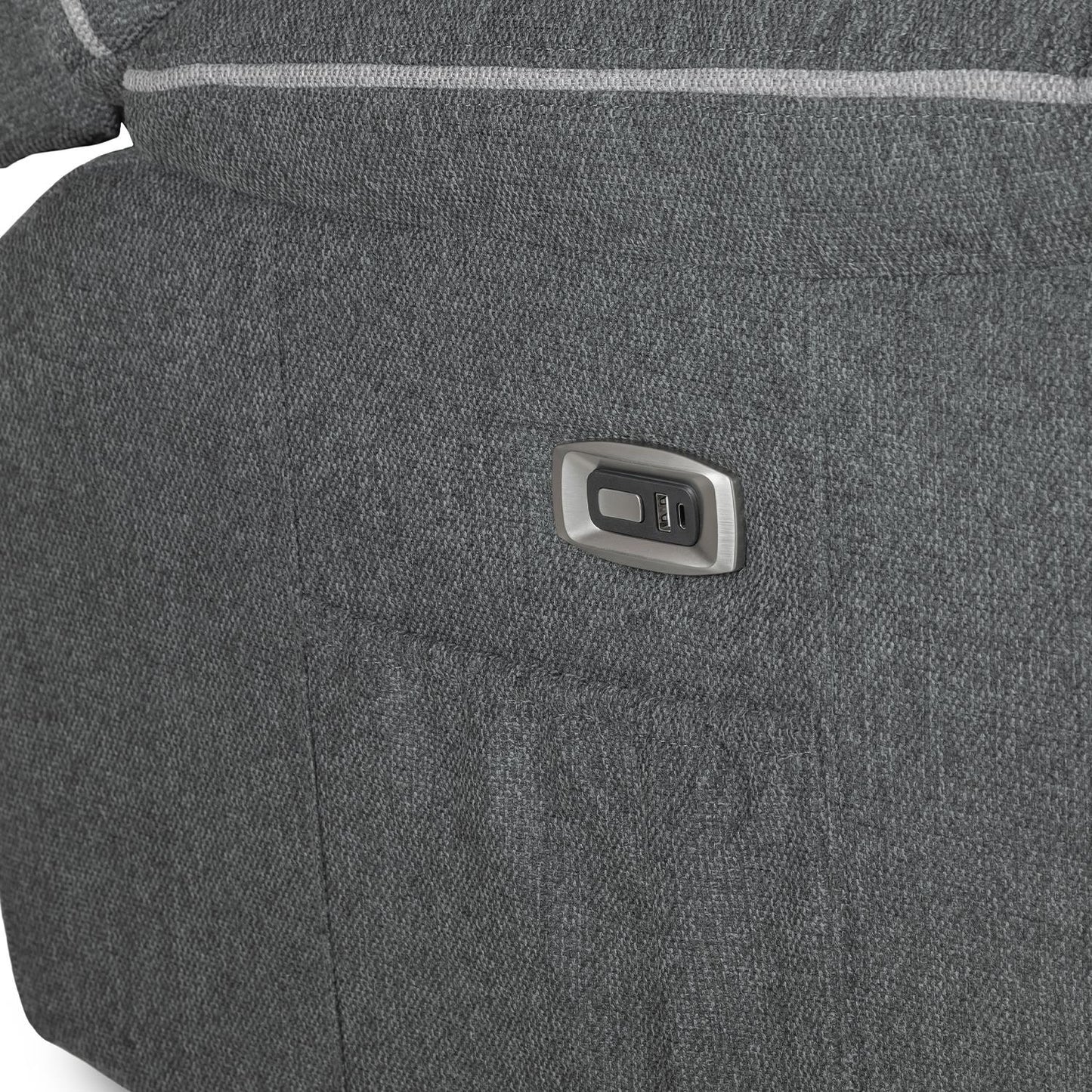 Harlow Graphite Grey Fabric 3 Piece Electric Reclining Suite 3 + 1 + 1