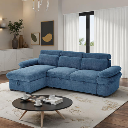 Blake Universal Corner 4 Seater Fabric Sofa Bed
