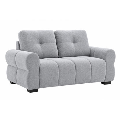 Sandford 3 2 Sofa Suite Fabric Set Rolled Arms Beige or Grey
