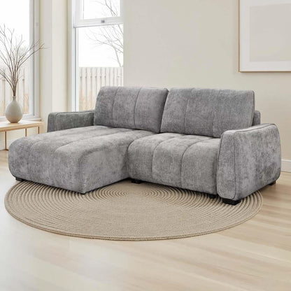 Parkstone Universal Corner Sofabed with Storage Beige Green or Grey