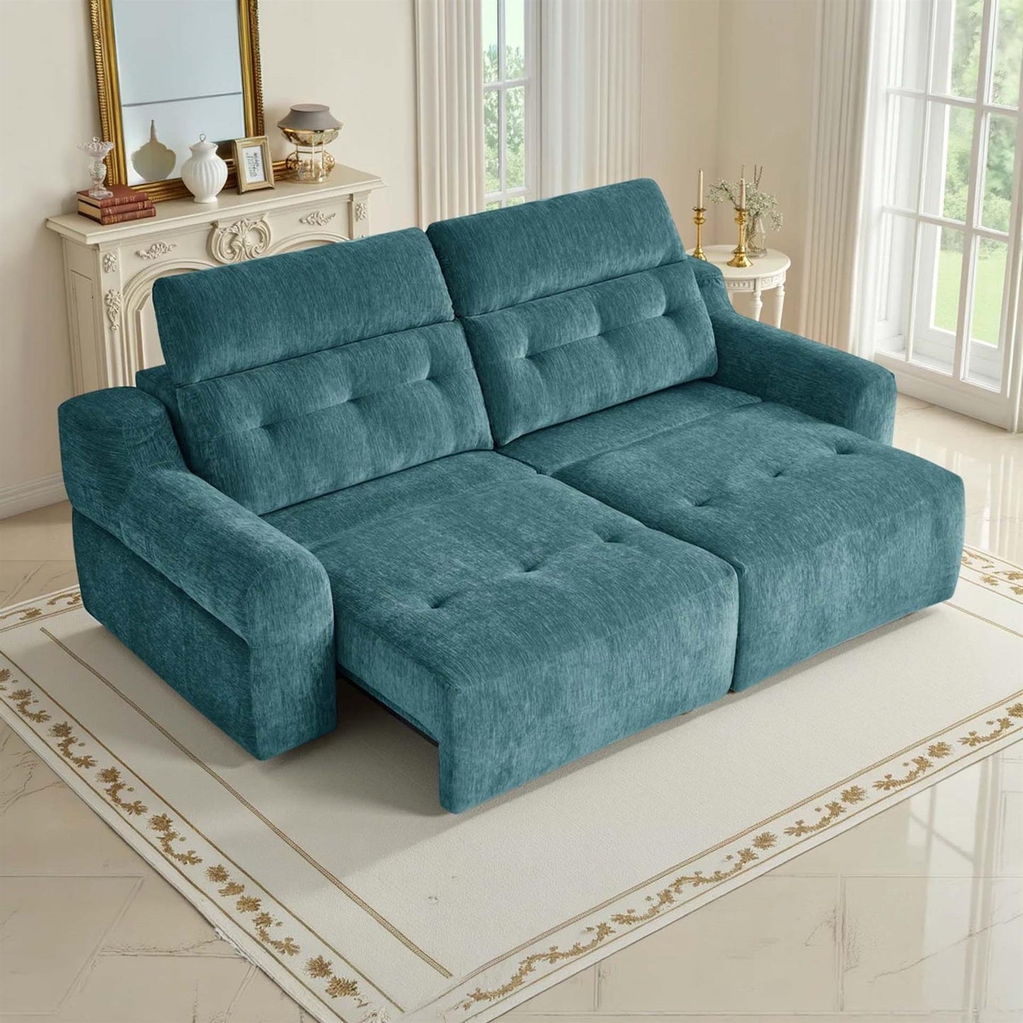 Harrington Electric Sofa Bed Chenille with Adjustable Headrests