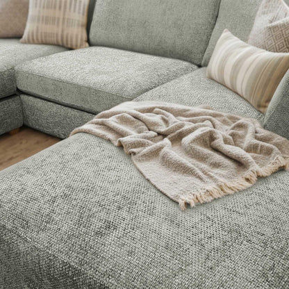 Kenzo U-Shaped 4-5 Seater Chenille Fabric Sofa