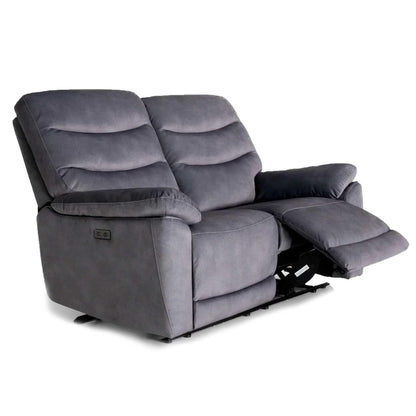 Tilly Electric Reclining 3 Piece Sofa Suite 3 + 2 + 1 Charcoal
