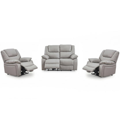 Knowle Electric Reclining 3 Piece Sofa Suite 2 + 1 + 1 Pisa Grey