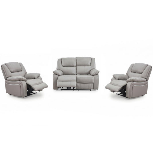 Knowle Electric Reclining 3 Piece Sofa Suite 2 + 1 + 1 Pisa Grey