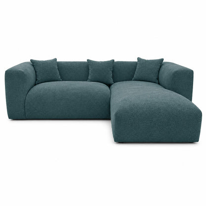 Ely Cloud Chaise L-Shaped Corner Sofa, Linen Fabric, LHF or RHF