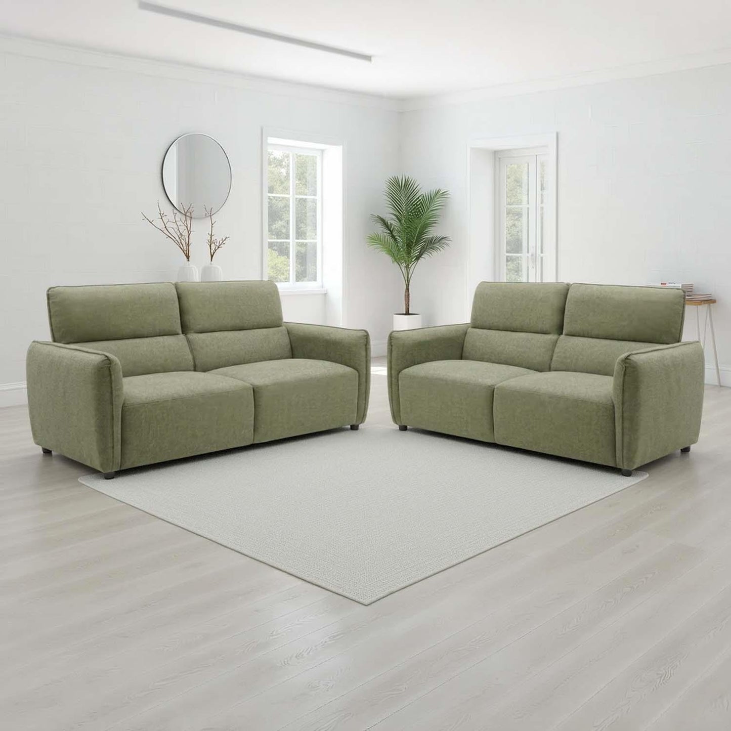 Ashcroft 3 + 2 Seater Sofa Suite, Chenille Fabric, 3 Colour Options