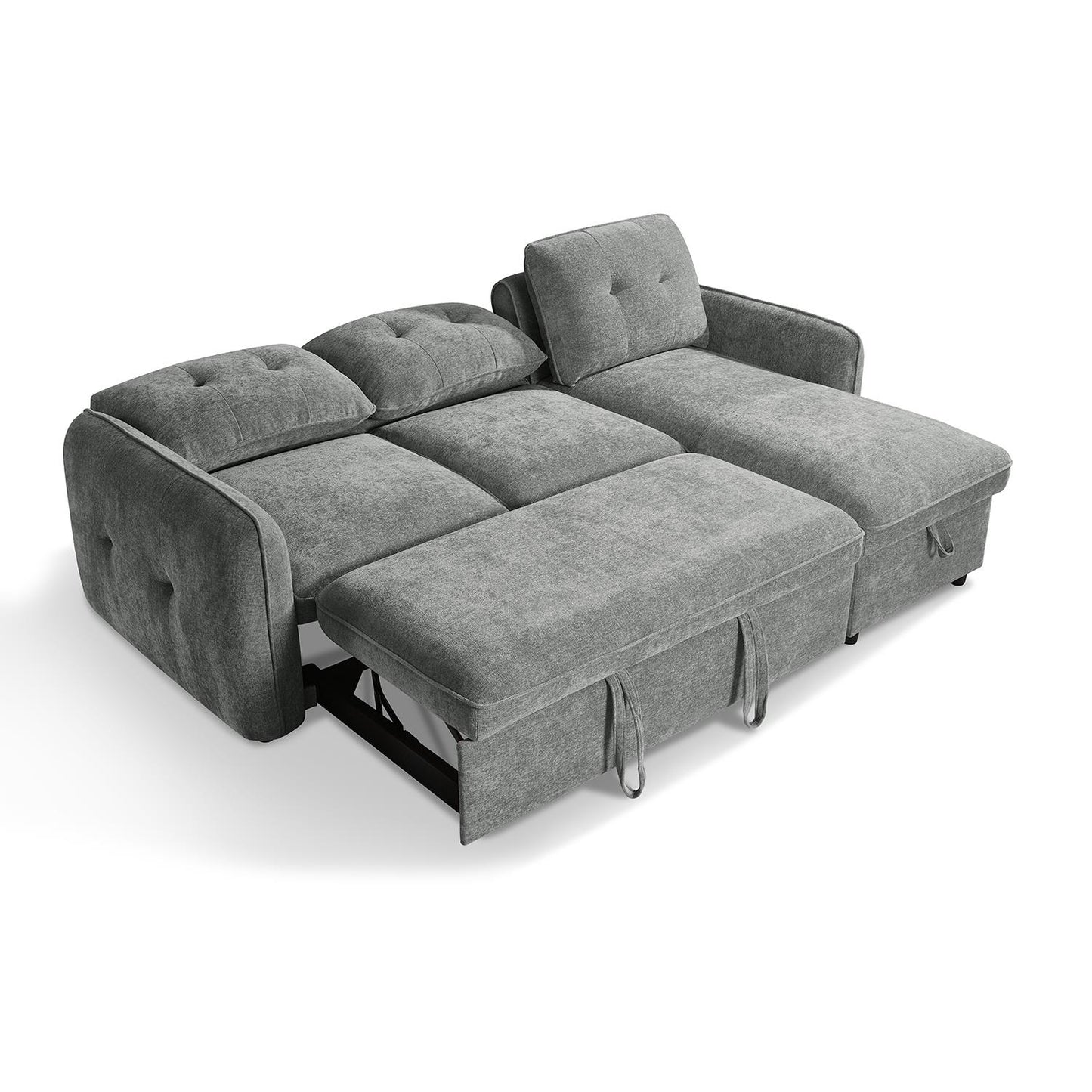 Seattle L Shaped 4 Seater Fabric Corner Sofa Bed