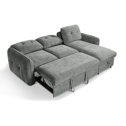 Seattle L Shaped 4 Seater Fabric Corner Sofa Bed