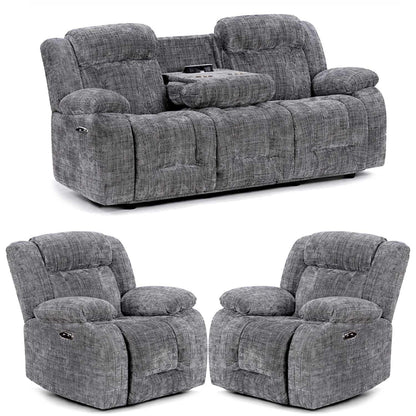 Unico Reclining 3 Piece Sofa Suite Fabric 3 + 1 + 1