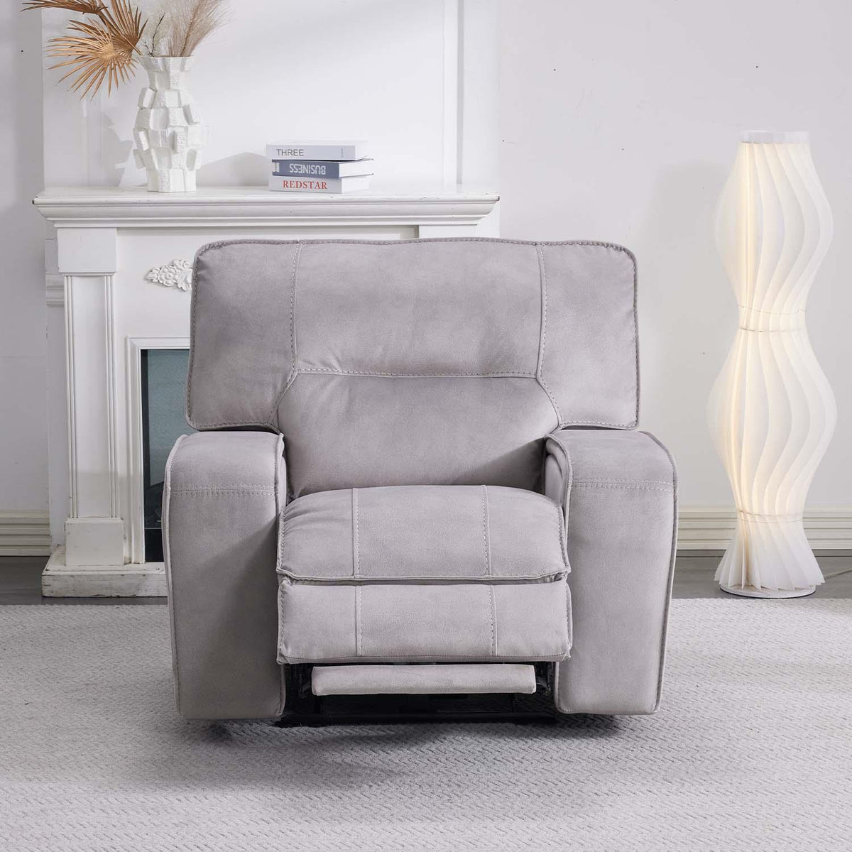 Caleb Power Electric Reclining Single Seater Armchair Aspen Latte