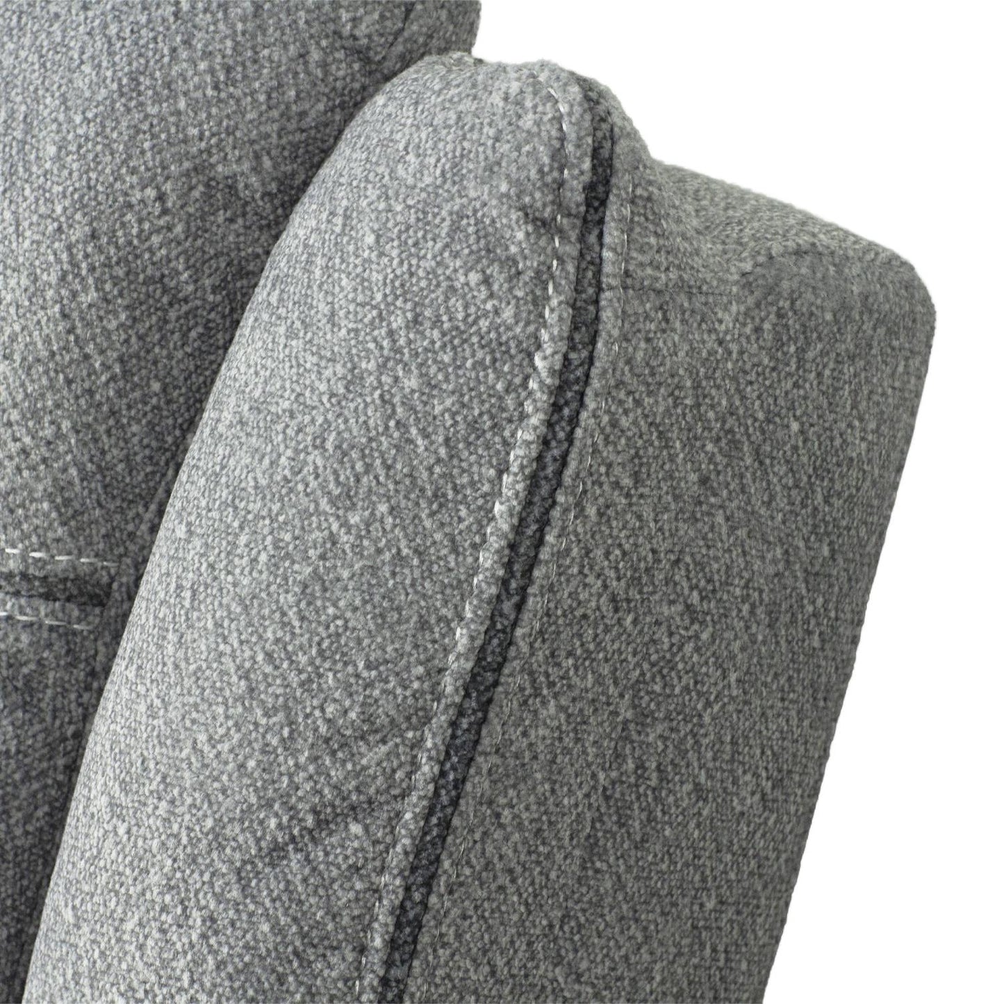 Milano Grey Fabric Electric Reclining Sofa Suite USB Cup Holder