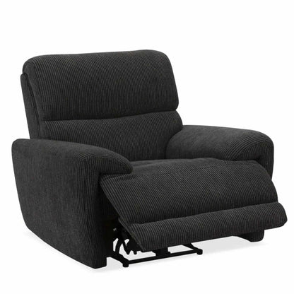 Carla Electric Reclining 3 Piece Sofa Suite 2 + 1 + 1 Black