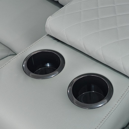 Florida Cinema 3 Seater Electric Reclining Leather Sofa