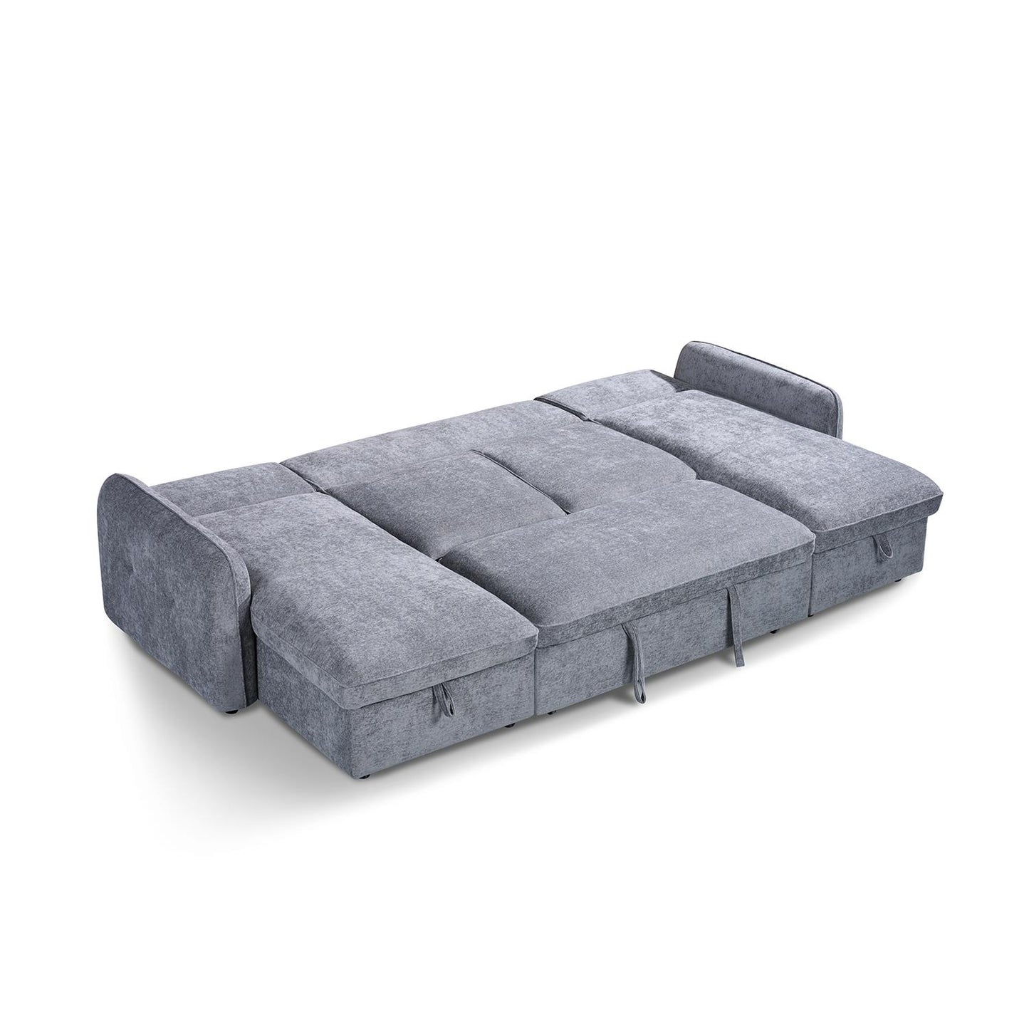 Seattle U Shaped 5 Seater Fabric Corner Sofa Bed