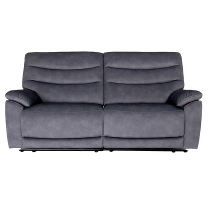 Tilly Electric Reclining 3 Seater Sofa Settee  Charcoal USB Charging