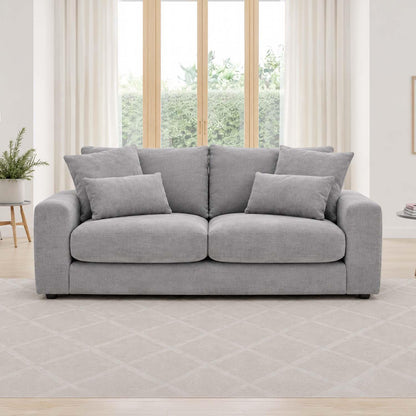 Juno 2 Seater Chenille Sofa with Removable Seat & Back Cushions