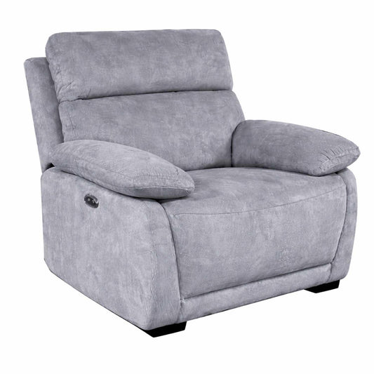 Piccadilly Electric Recliner Armchair Beige or Grey Fabric Chair