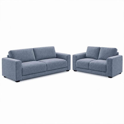Melrose Woven Fabric 3 + 2 Seater Sofa Suite Beige or Grey
