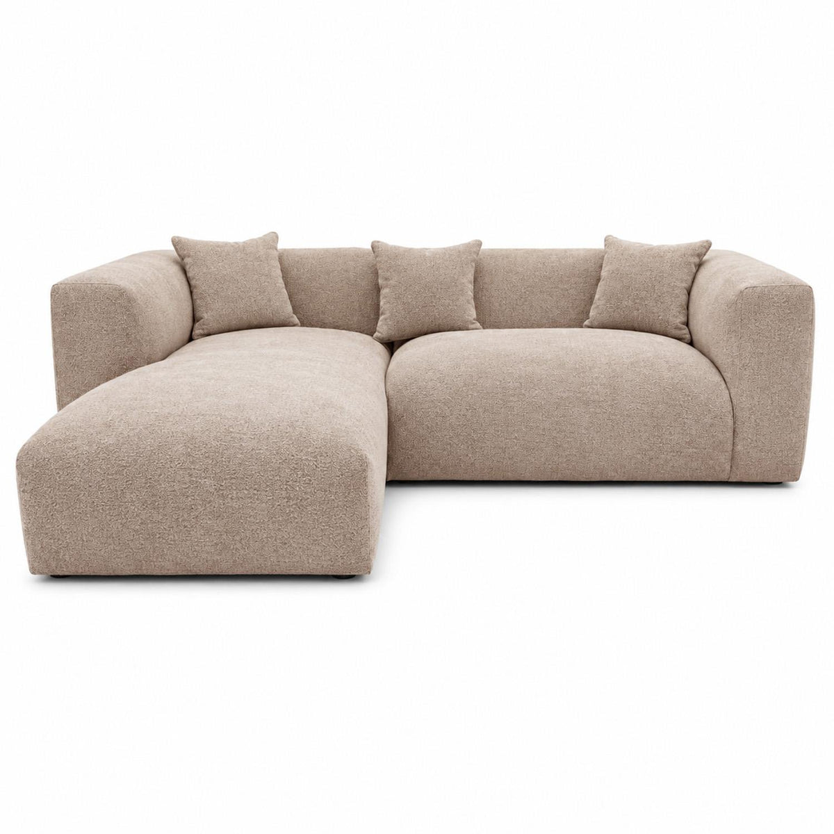 Ely Cloud Chaise L-Shaped Corner Sofa, Linen Fabric, LHF or RHF