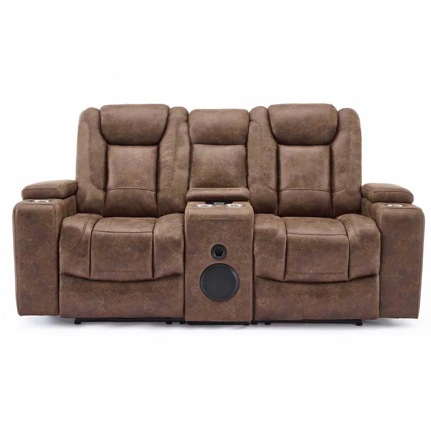 Juniper Electric Recliner 3 + 2 Sofa Suite USB Cup Holders Brown or Grey