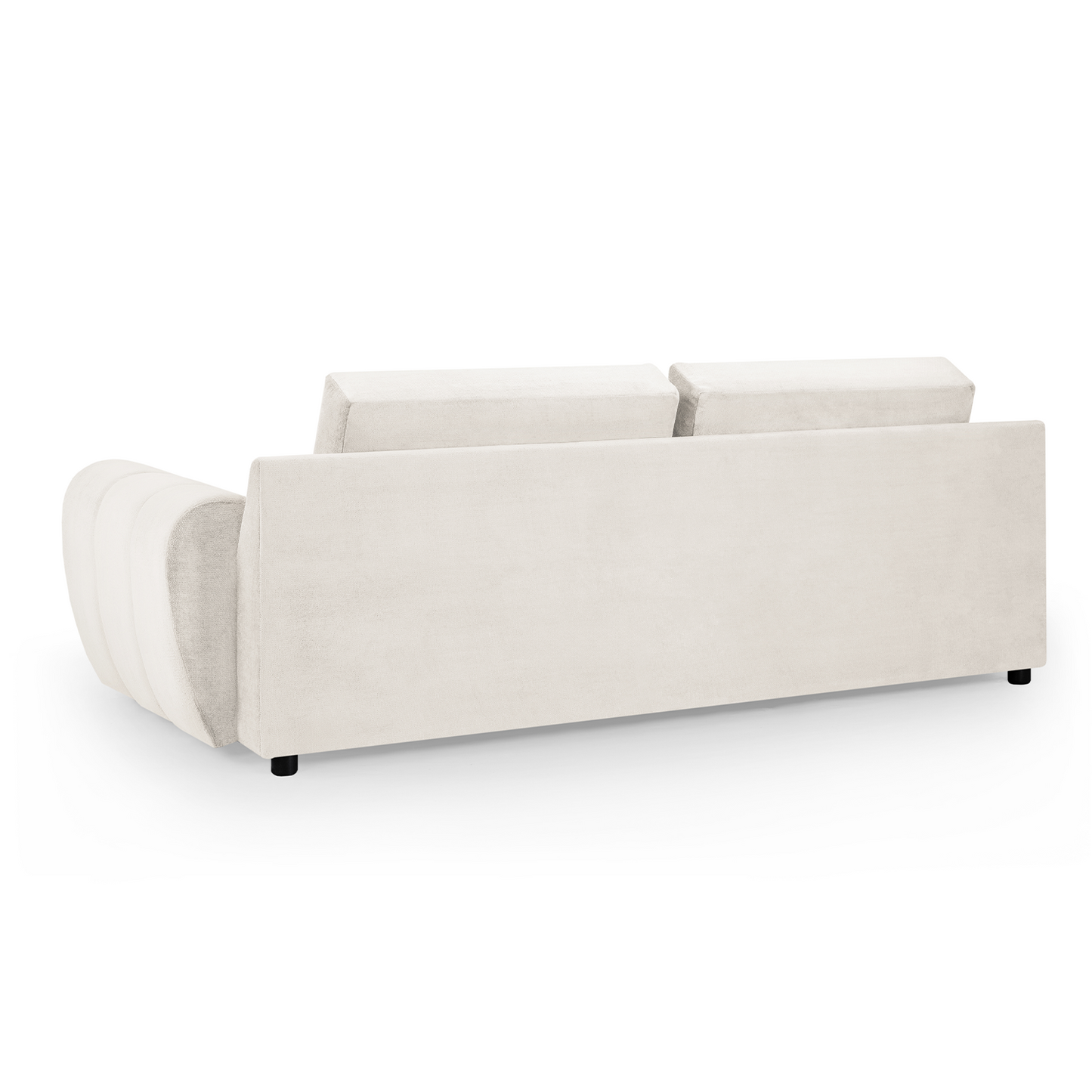 Zura Plush Velvet Large 3 Seater Sofa | Cream, Grey or Mocha