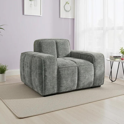 Preston 3 2 1 Sofa Suite Woven Fabric 3 Piece Set Beige Grey Olive